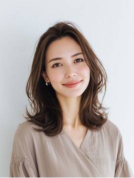 e.m.a プレミアムビューティーサロン 栄駅店(e.m.a PREMIUM BEAUTY SALON) レイヤーカット/イメチェン/外ハネボブ/美髪/ワイドバング/髪型