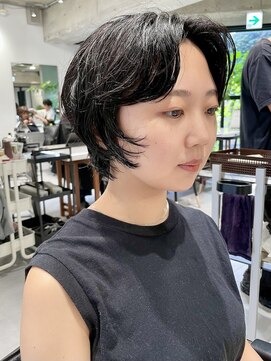 フィルムス 表参道(FILMS) ミニボブレイヤー/レイヤーカット/ウォームベージュ/前髪/表参道