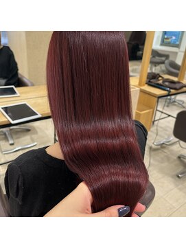 クララ ジャパン カメイド(CLALA JAPAN Kameido) 髪質改善×ボルドーワインレッド