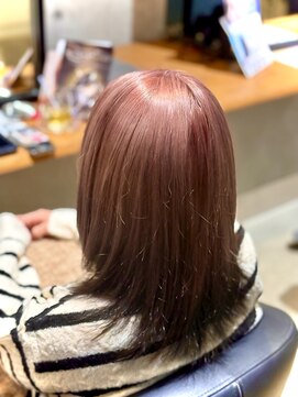 バルバオ サロンドベレーザ 大須(BALBAO salon de belleza) ピンクベージュエンドカラー