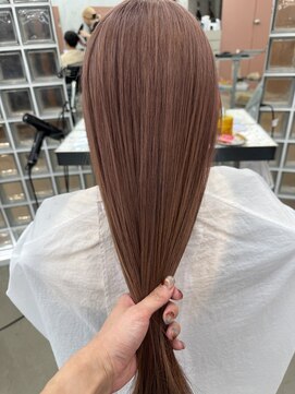 ピンクベージュ/ブリーチカラー