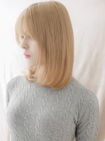 カバーヘア ブリス 大宮西口(COVER HAIR bliss) 韓国風ブロンドミディアムレイヤーカットTd1大宮10代20代30代