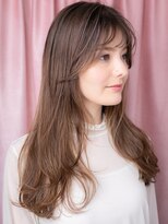 カバーヘア ブリス 志木南口駅前店(COVER HAIR bliss)&nbsp;シースルーバングドライパーマフェミニンロングX志木30代40代