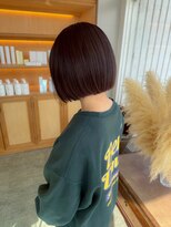 ユラギフロムユイマァル 水島店(YURAGI from YUIMARL)&nbsp;コンパクトショート20代30代40代丸みボブ髪質改善ブラウンカラー