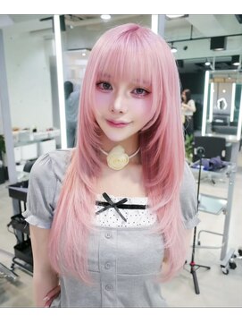 シェノン 表参道(CHAINON) 表参道/イメチェン/ピンクベージュ/アンブレラカラー/前髪/渋谷