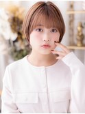 ブリーチなしモカブラウン小顔コンパクトショートh4大宮30代40代
