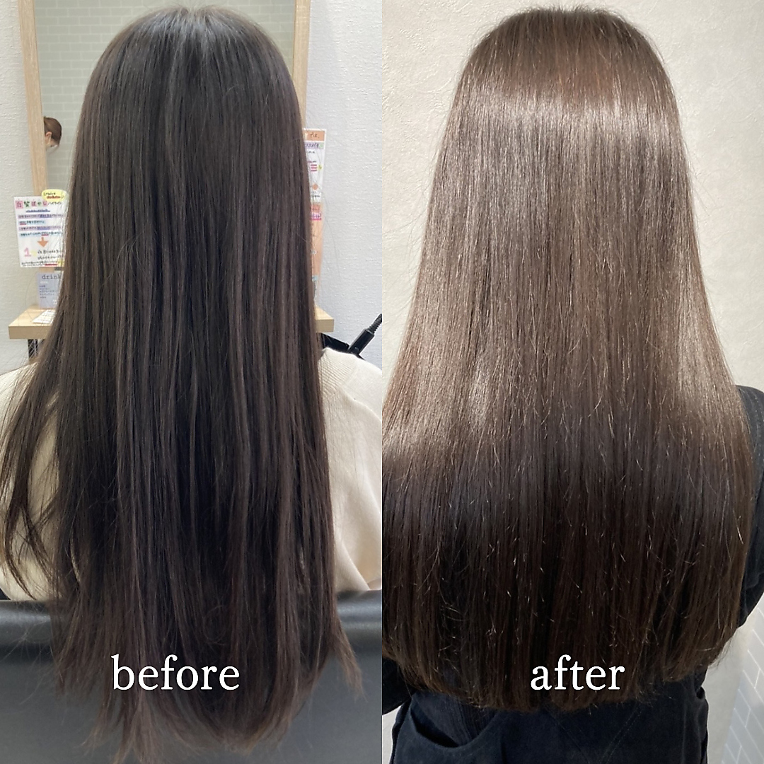 エルプラスヘアー 平尾店(L+hair) 20代30代40代髪質改善トリートメント艶感ストレート透明感ロング