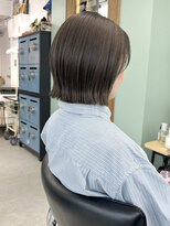 ヒビヲ 横浜西口店(HIBIO) 透明感カラーブリーチなしダブルカラー切りっぱなしボブ横浜