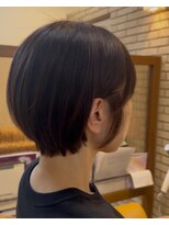 ハピネスフィール 宇治店(Happiness FEEL)&nbsp;ミセス耳掛け丸みショートボブ/ナチュラルショート
