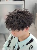 ルーズパーマ/ソフトツイストパーマ/メンズパーマ/縦落ち