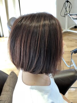 アーツヘアー JR上熊本駅店(ARTS@HAIR) ローライト×ピンクベージュ