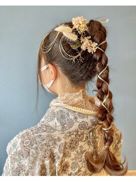 美容室ブラッシュアップ 卒業式アップ&着付け