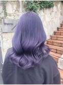 ラベンダーカラー/マロンベージュ/Aライン/かきあげ[原宿駅]