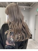 ブリーチカラー!透明感のあるホワイトベージュ@京橋