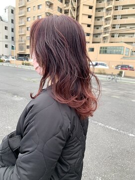 ダブル(W) チェリーレッドグラデーション