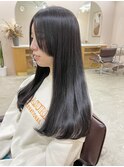 ロング×ラベンダーグレージュ