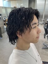 フィフス 天神大名(fifth)&nbsp;ツイストスパイラルウルフパーマメンズ19時以降波巻きパーマ眉毛