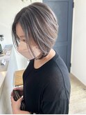 ブリーチダブルカラーハイライトショートレイヤーカット