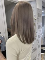 サンク 原宿 表参道(cinq) ミルクティーグレージュカラーダブルカラーレイヤーカット★