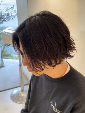 スイッチ(men's SWITCH) 大分メンズミディアム波巻きツイストスパイラルパーマボブヘア