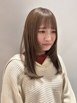 ナルヘアー 越谷(Nalu hair) ウルフレイヤー/ミルクティーベージュ