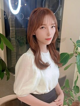 ミズチャーム(Ms.CHARM) 韓国/オレンジブラウン/レイヤーカット