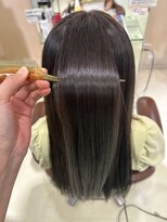 アズール 草加(azule) 髪質改善カラー ダークブラウン ツヤ髪スタイル