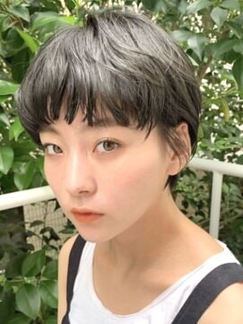 ファイブシーン アオヤマ(5SCENE AOYAMA) ショートパーマショートカット前髪ありゆるパーマ30代40代