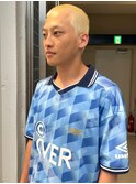 ブロンドカラー　ブリーチカラー　メンズカット　ベリーショート