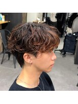 ビカムメンズヘアー 栄店(become men's hair)&nbsp;シャドウパーマダウンパーマ韓国メンズヘアスパイラルパーマ