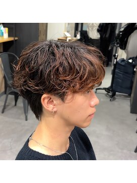 ビカムメンズヘアー 栄店(become men's hair) シャドウパーマダウンパーマ韓国メンズヘアスパイラルパーマ