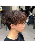 シャドウパーマダウンパーマ韓国メンズヘアスパイラルパーマ