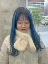 カケル(×.)&nbsp;ハイトーン/ブルーカラー/姫カット