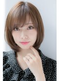 山村/小顔大人ボブ/ワンカールボブ/ストカールボブパーマ銀座