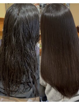 ユウヘアー 本山店(U Hair) 圧倒的ツヤ感ストレート!!/縮毛矯正/艶髪