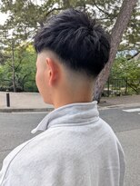 アンドヘアサロン(AND hair salon)&nbsp;学生カット/フェード/黒染め/刈り上げショート/ブルーブラック