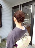 入学式仕様のヘアセット＆着付け
