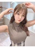 前髪カットが可愛い☆ロイヤルミルクティーベージュカラー