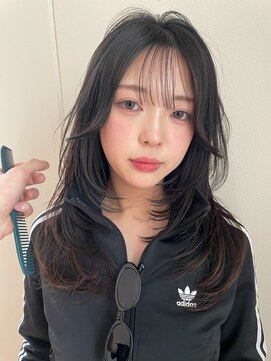 ウェイビーズ(WAVY'S) xカット/ホワイトグレージュ/レイヤーカット/チェリーブラウン