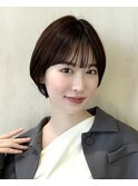［岩田莉奈］地毛風縮毛矯正美髪髪質改善ショートボブ　新宿