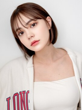 ガーディナ(Gardina) ボブ 前髪カット 艶髪  ブラウン 髪質改善トリートメント 20代