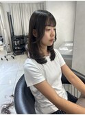 面長解消ハッシュカット/韓国レイヤー/ミディアムレイヤー　2