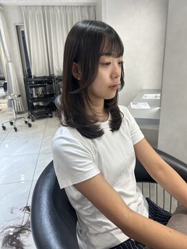 ユーフォリア 池袋東口駅前店(Euphoria) 面長解消ハッシュカット/韓国レイヤー/ミディアムレイヤー　2
