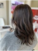 白髪ぼかしハイライト/オーガニック/ブラウンアッシュ
