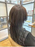 小顔大人可愛いレイヤーカットクラゲヘアーウルフロング20代30代