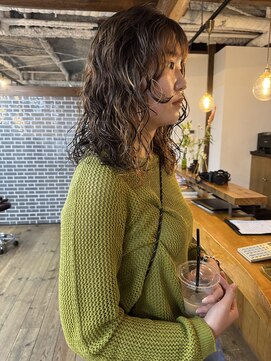 nimes栄 パーマ/レイヤーカット/ボブ 【ニーム】【12月2日NEW OPEN(予定)】 yosukeインナーカラーとブリーチパーマ