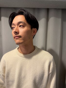 パーク(PARK) メンズセンター分けツーブロックショート