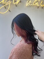アジールヘア 北千住駅西口店(agir hair)&nbsp;インナーカラーピンクカラーkitasenju