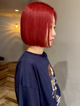 イギー(igggy) ブリーチなしダブルカラー☆レッド