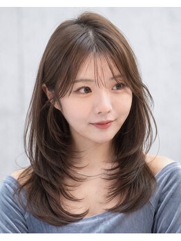 オーブ ヘアー プリモ 盛岡店(AUBE HAIR primo)の写真/レイヤーカットで小顔&中顔面短縮効果◎